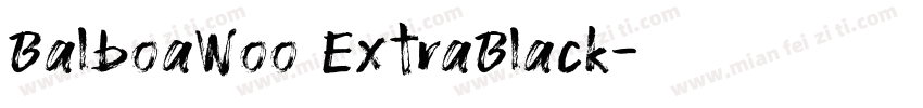 BalboaWoo ExtraBlack字体转换